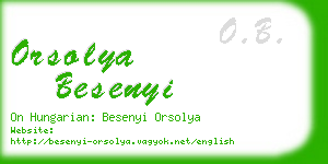 orsolya besenyi business card